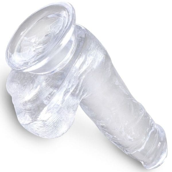 KING COCK - CLEAR REALISTIC PENIS WITH BALLS 13.5 CM TRANSPARENT 4